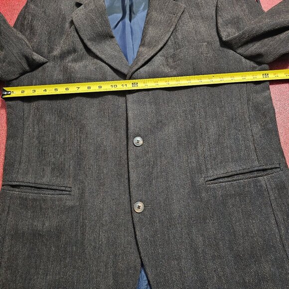 Hugo Boss Neiman Marcus Wool Blazer 46R Brown Ventless Office Quiet Luxury USA - Picture 12 of 15